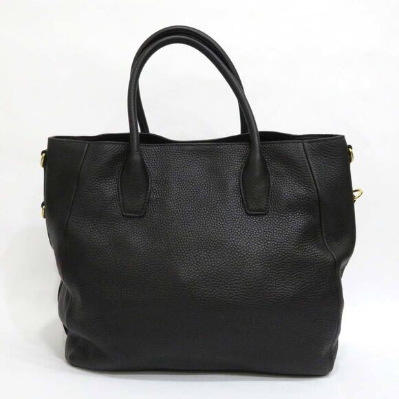 Prada 2 Way Bag Vitello Dino Leather Black - Picture 2 of 10